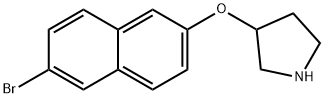 3-[(6-BROMO-2-NAPHTHYL)OXY]PYRROLIDINE Structure