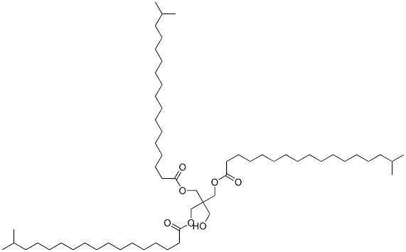 2-(hydroxymethyl)-2-[[(1-oxoisooctadecyl)oxy]methyl]-1,3-propanediyl bis(isooctadecanoate) Structure