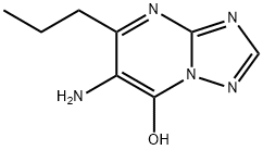 6-Amino-5-propyl-[1,2,4]triazolo[1,5-a]-pyrimidin-7-ol 구조식 이미지