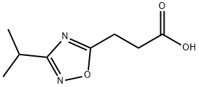 3-(3-Isopropyl-[1,2,4]oxadiazol-5-yl)-propionic acid Structure
