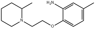 5-Methyl-2-[2-(2-methyl-piperidin-1-yl)-ethoxy]-phenylamine 구조식 이미지