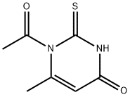 4(1H)-Pyrimidinone,  1-acetyl-2,3-dihydro-6-methyl-2-thioxo- Structure