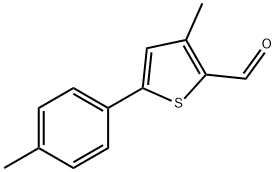 3-METHYL-5-P-TOLYLTHIOPHENE-2-CARBALDEHYDE Structure