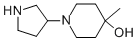 4-METHYL-1-(PYRROLIDIN-3-YL)PIPERIDIN-4-OL Structure