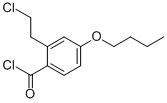 4-BUTOXY-2-(2-CHLOROETHYL)BENZOYL CHLORIDE Structure