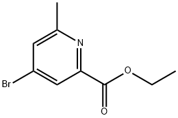 2-Pyridinecarboxylic acid, 4-broMo-6-Methyl-, ethyl ester Structure