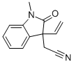 2-(1-METHYL-2-OXO-3-VINYLINDOLIN-3-YL)ACETONITRILE Structure