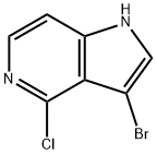 3-bromo-4-chloro-1H-pyrrolo[3,2-c]pyridine 구조식 이미지
