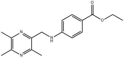 4-[[(3,5,6-TRIMETHYL-2-PYRAZINYL)METHYL]AMINO]BENZOIC ACID ETHYL ESTER Structure