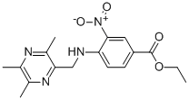 3-NITRO-4-[[(3,5,6-TRIMETHYL-2-PYRAZINYL)METHYL]AMINO]BENZOIC ACID ETHYL ESTER Structure