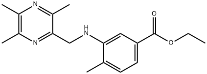 4-METHYL-3-[[(3,5,6-TRIMETHYL-2-PYRAZINYL)METHYL]AMINO]BENZOIC ACID ETHYL ESTER Structure