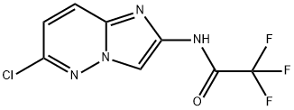 2,2,2-Trifluoro-N-(6-chloroimidazo-[1,2-b]pyridazin-2-yl)acetamide 구조식 이미지