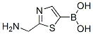 Boronic  acid,  B-[2-(aminomethyl)-5-thiazolyl]- Structure