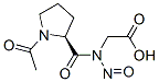 N-(N-아세틸프롤릴)-N-니트로소글리신 구조식 이미지