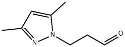 1H-Pyrazole-1-propanal,  3,5-dimethyl- Structure