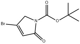 tert-Butyl 4-broMo-2-oxo-2,5-dihydro-1H-pyrrole-1-carboxylate Structure