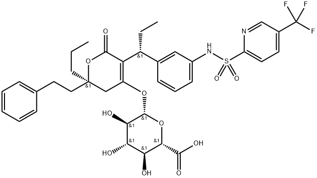 Tipranavir Glucuronide Structure