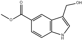 3-(HYDROXYMETHYL)-1H-INDOLE-5-CARBOXYLIC ACID METHYL ESTER Structure