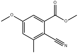 메틸2-시아노-5-메톡시-3-메틸벤조에이트 구조식 이미지