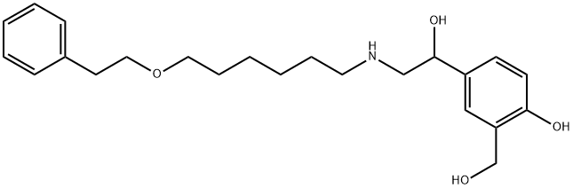 4-Hydroxy-α1-[[[6-(2-phenylethoxy)hexyl]aMino]Methyl]-1,3-benzenediMethanol 구조식 이미지