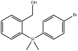 {2-[(4-Bromophenyl)dimethylsilyl]phenyl}methanol Structure