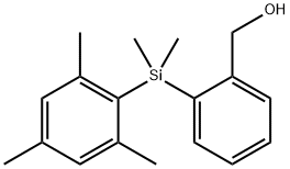 {2-[Dimethyl(2,4,6-trimethylphenyl)-silyl]phenyl}methanol Structure