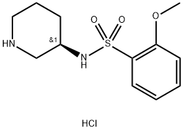 (R)-2-Methoxy-N-piperidin-3-yl-benzenesulfonamide hydrochloride Structure