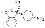 1-(2-Methoxy-benzenesulfonyl)-piperidin-4-ylamine hydrochloride Structure