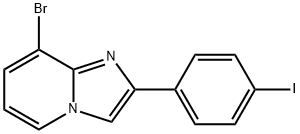 8-Bromo-2-(4-iodo-phenyl)-imidazo[1,2-a]pyridine Structure