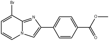 4-(8-Bromo-imidazo[1,2-a]pyridin-2-yl)-benzoic acid methyl ester Structure