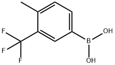 4-Methyl-3-trifluoromethyl-phenylboronic acid Structure