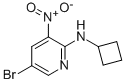 5-Bromo-3-nitro-pyridin-2-yl)-cyclobutyl-amine Structure