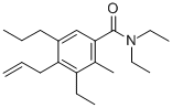 4-(알릴옥시)-5-프로필-N,N,3-트리에틸-o-톨루아미드 구조식 이미지