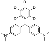 비스-(4-디메틸아미노아민)페닐-D5-메탄 구조식 이미지
