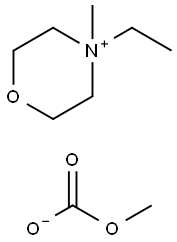 4-Ethyl-4-methylmorpholinium  methyl  carbonate  solution Structure