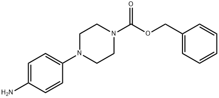 1-Piperazinecarboxylic acid, 4-(4-aMinophenyl)-, phenylMethyl ester Structure