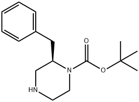 (R)-1-BOC-2-BENZYLPIPERAZINE Structure