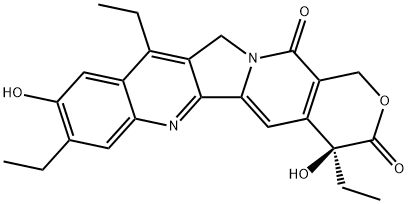 7,11-Diethyl-10-hydroxycaMptothecin 구조식 이미지