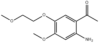 Ethanone,1-[2-amino-4-methoxy-5-(2-methoxyethoxy)phenyl]- Structure