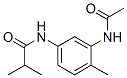 Propanamide,  N-[3-(acetylamino)-4-methylphenyl]-2-methyl- Structure