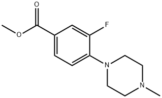 Methyl 3-Fluoro-4-(4-Methyl-1-piperazinyl)benzoate Structure