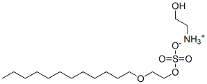 (2-hydroxyethyl)ammonium 2-(dodecyloxy)ethyl sulphate Structure