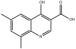 6,8-DIMETHYL-4-HYDROXYQUINOLINE-3-CARBOXYLIC ACID 구조식 이미지