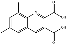 6,8-디메틸퀴놀린-2,3-디카르복실산 구조식 이미지