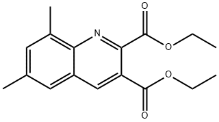 6,8-DIMETHYLQUINOLINE-2,3-DICARBOXYLIC ACID DIETHYL ESTER Structure
