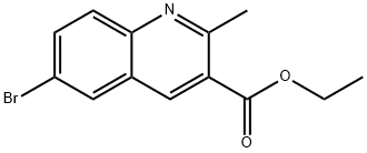 6-브로모-2-메틸퀴놀린-3-카르복실산에틸에스테르 구조식 이미지