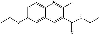 6-ETHOXY-2-METHYLQUINOLINE-3-CARBOXYLIC ACID ETHYL ESTER Structure