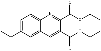 6-ETHYLQUINOLINE-2,3-DICARBOXYLIC ACID DIETHYL ESTER Structure