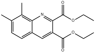 7,8-DIMETHYLQUINOLINE-2,3-DICARBOXYLIC ACID DIETHYL ESTER Structure