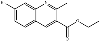 7-BROMO-2-METHYLQUINOLINE-3-CARBOXYLIC ACID ETHYL ESTER Structure